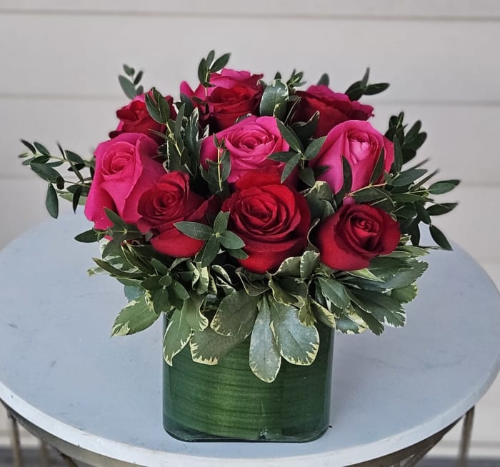 Blushing Romance flower arrangement from Designs By Don Florist