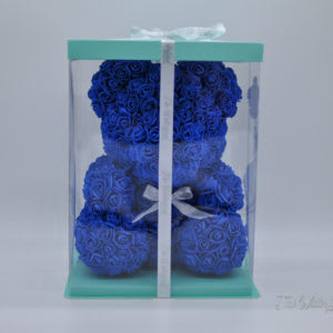 Royal Blue Rose Bear