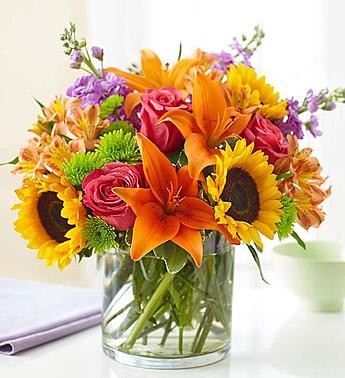 Floral Embrace - Colorful Floral Arrangement