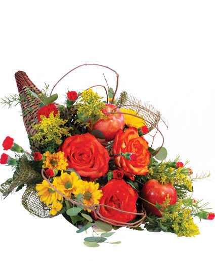 MAJESTIC CORNUCOPIA
FLORAL ARRANGEMENT