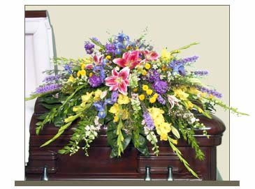 Restful Garden Casket Spray