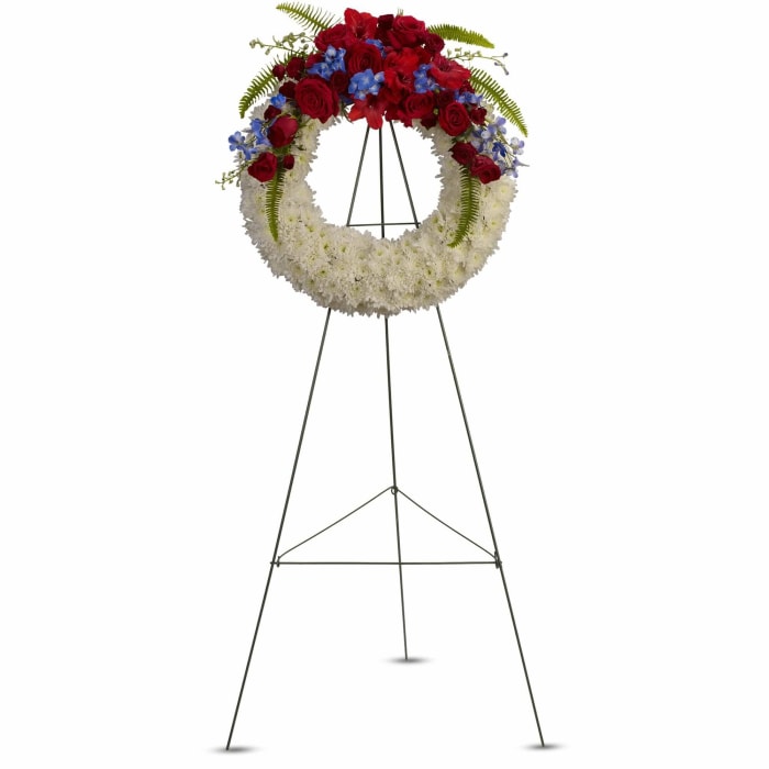 Red Rose Sanctuary Casket Spray