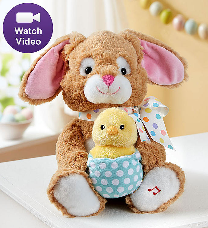 Animated Bunny And Chocolate Eggs
