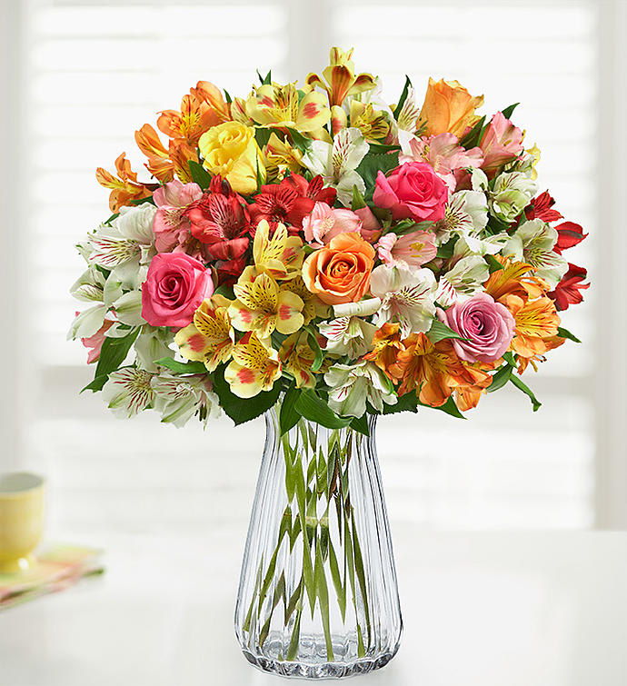 Assorted Roses & Peruvian Lilies
