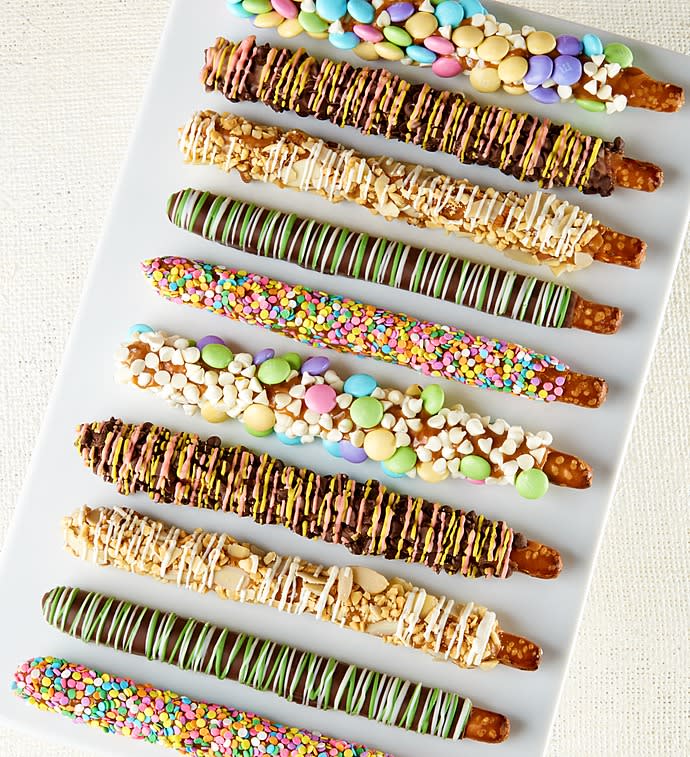 Spring Gourmet Pretzel Rods
