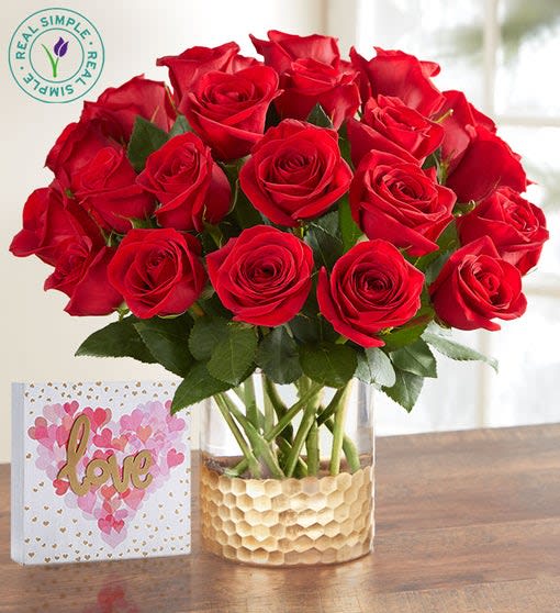 Classic Red Roses by Real Simple