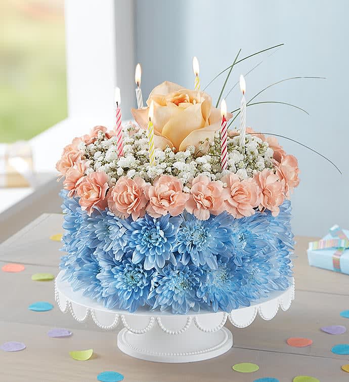 Birthday Wishes Flower Cake ® Coastal