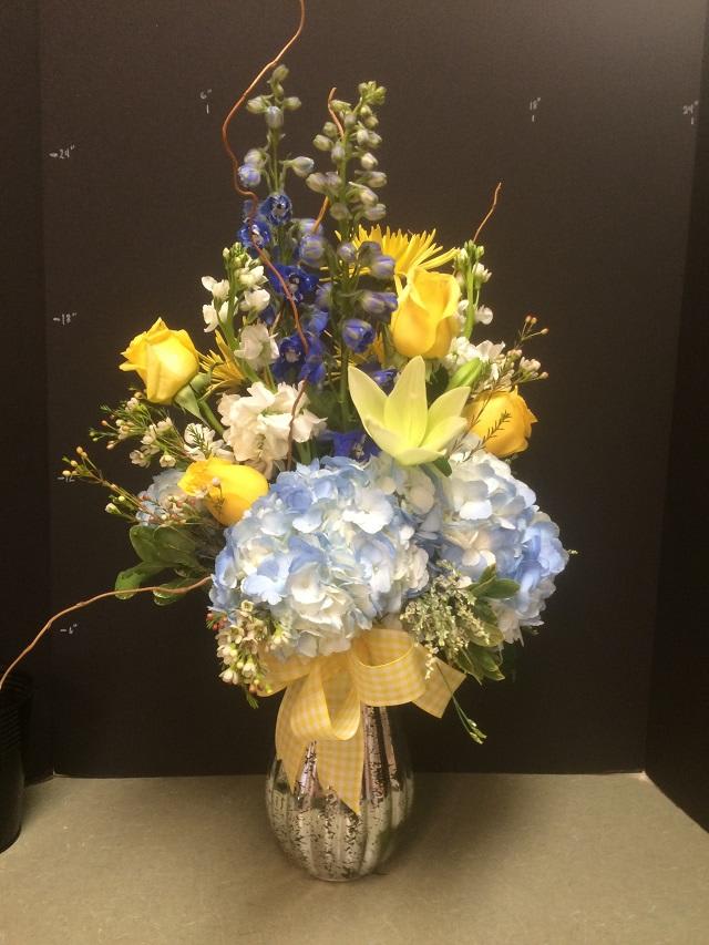 Yellow & Blue Vase