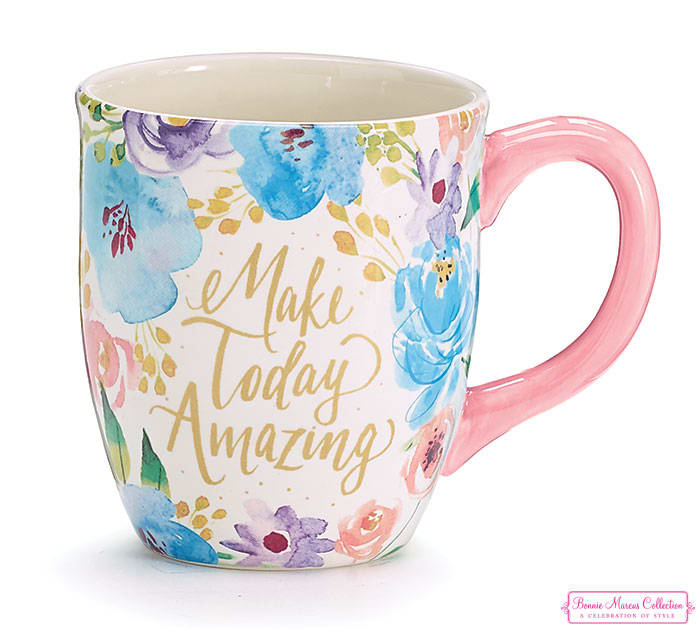 Floral Inspiration Ceramic Mug with Box