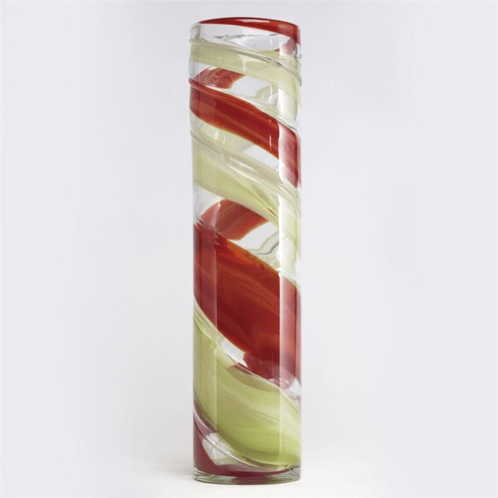 19.5" Swirl Tall Glass Vase