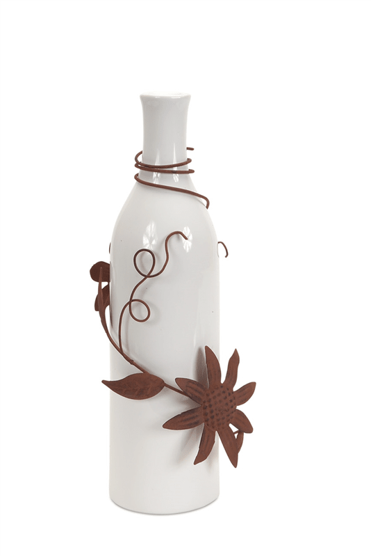 Vase with Floral Accent