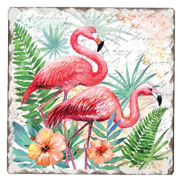 Tile Coaster – Pink Pair