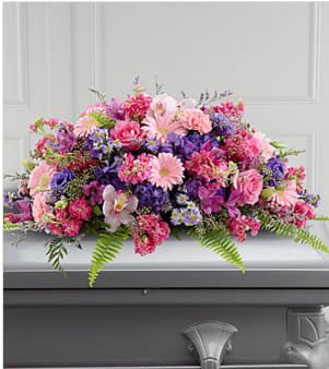 The FTDÂ® Glorious Gardenâ„¢ Casket Spray