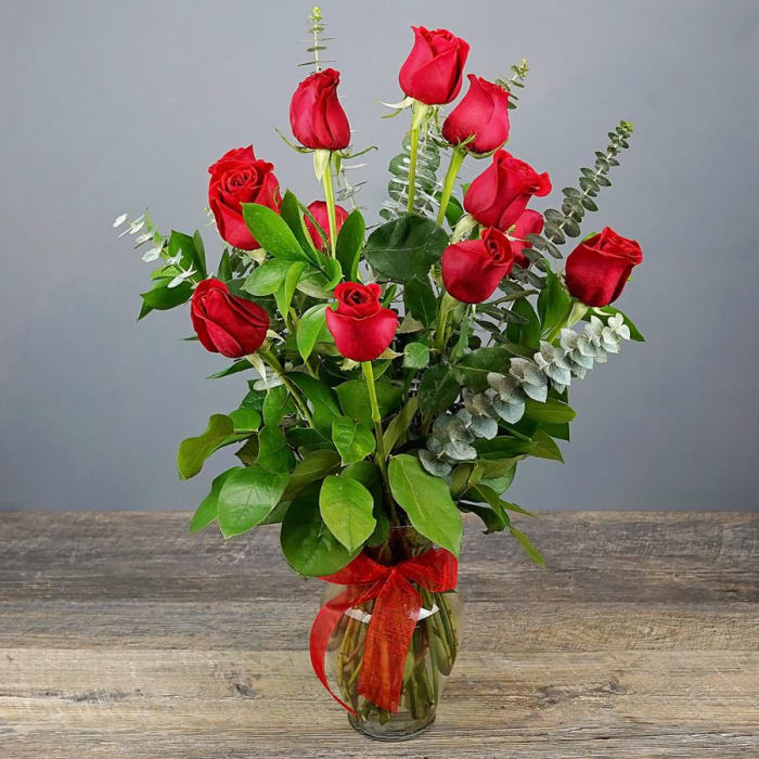 Rathbone's Flowers One Dozen Roses in Jenks, OK | Rathbone's Flair Flowers