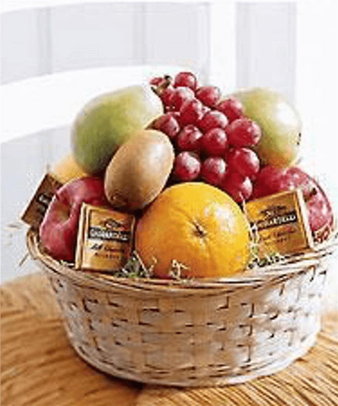 Fruit & Snack Basket of Fruit & Chocolates 