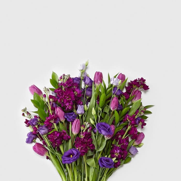 Pretty in Purple Bouquet with Vase
