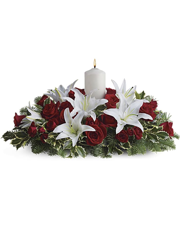 Luminous Lilies Centerpiece