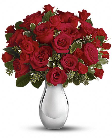 True Romance Bouquet with Red Roses
