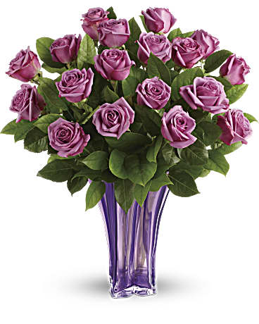 Teleflora's Lavender Splendor Bouquet- Vase per availability