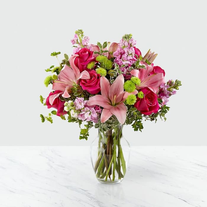 Pink Posh Bouquet- Vase Included