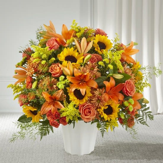 The FTD Harvest Thoughts Floor Basket