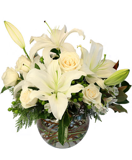 FROSTY BLOOMS Flower  Arrangement