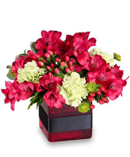 RESPLENDENT REDFloral Arrangment