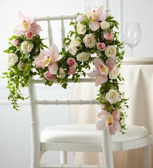 Orchid Rose Chair Décor