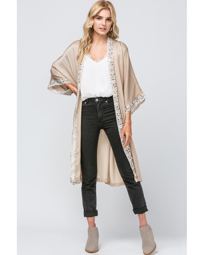 Entro Taupe Kimono