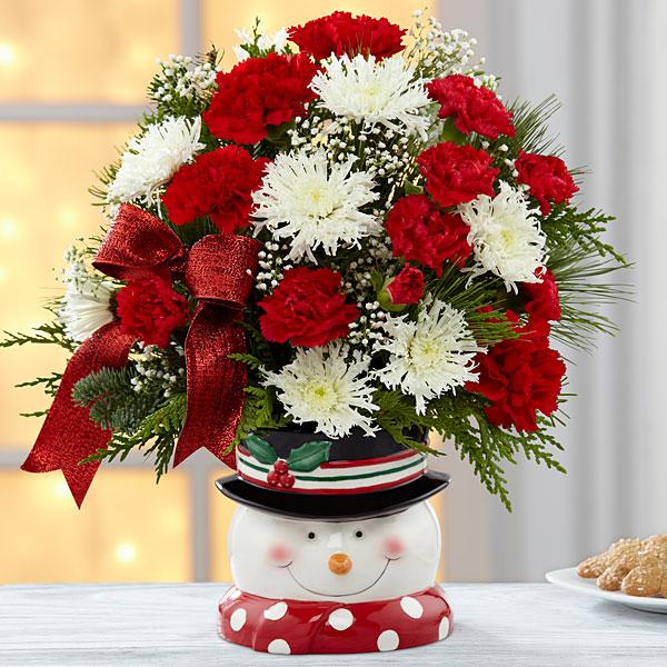 The FTD® Snowman Sensation™ Bouquet