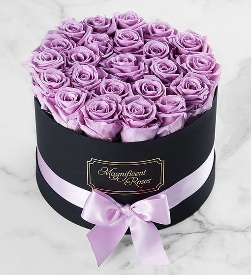 Magnificent Roses™ Preserved Lavender Roses