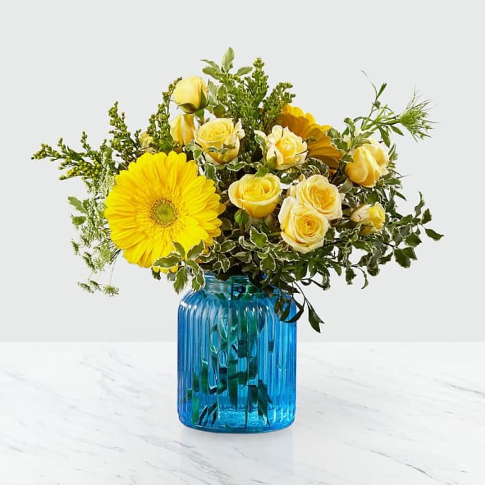 Something Blue Bouquet - Vase Included
