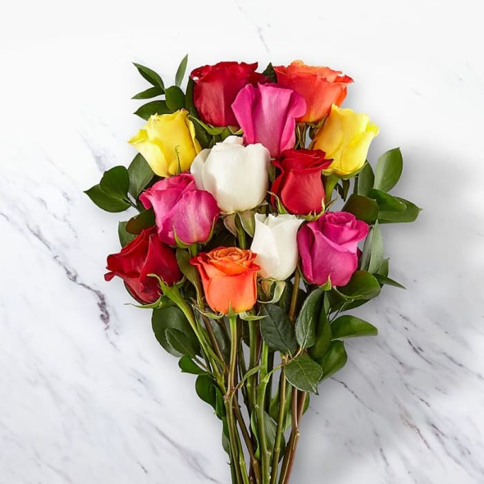 Mixed Roses - Vase Included