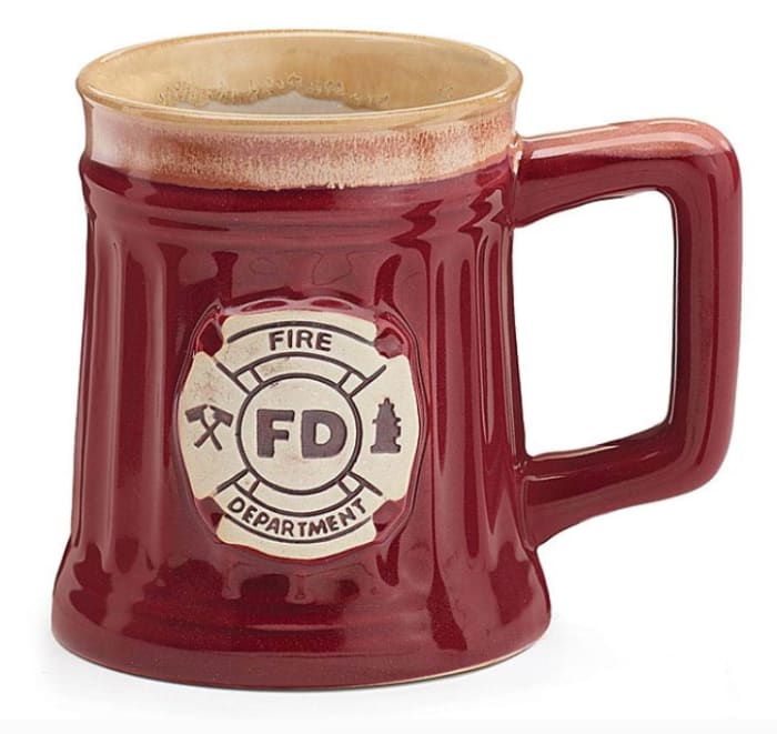 FIRE DEPARTMENT PORCELAIN MUG