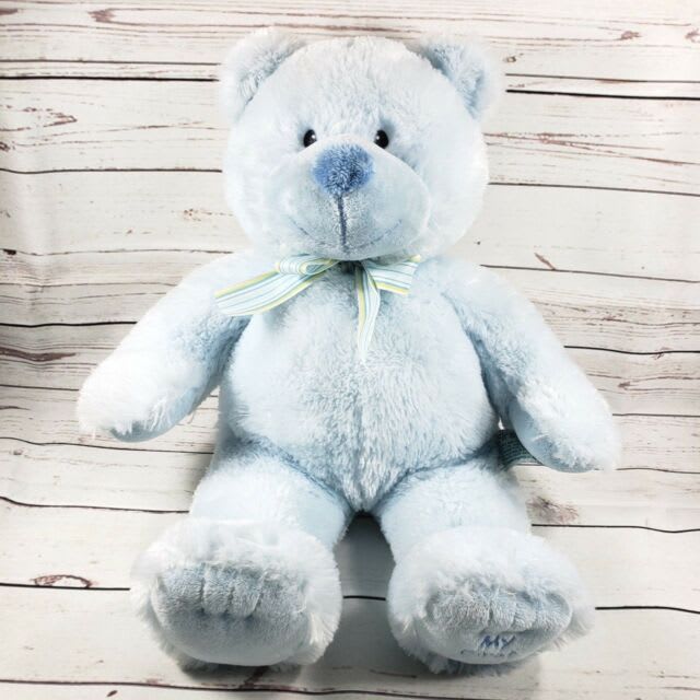 My 1st Teddy Bear Blue Jumbo Plush 36"