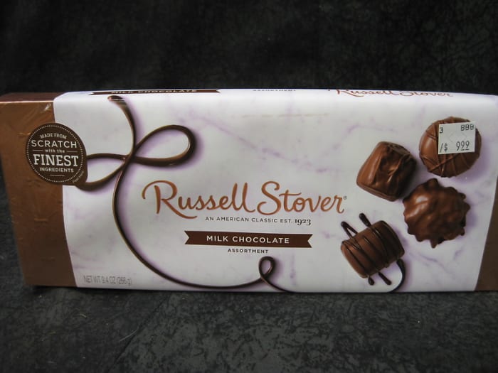 RUSSELL STOVER MILK CHOCOLATES 9.4 OZ