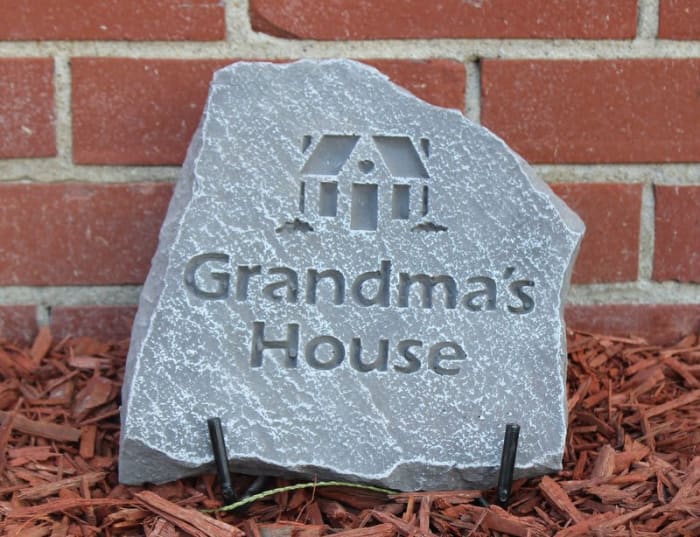 Grandma's House Garden Stone flowers delivery local florist edwardsville il