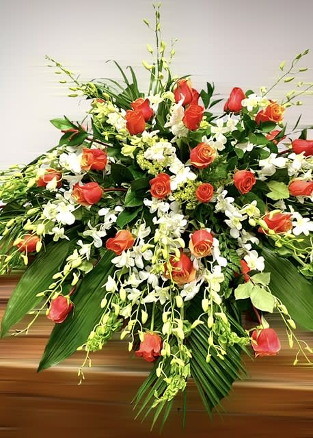 Never Ending Love Casket Spray