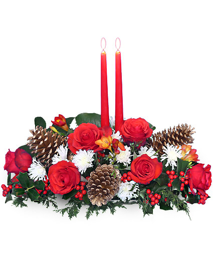 YULETIDE GLOW CENTERPIECE