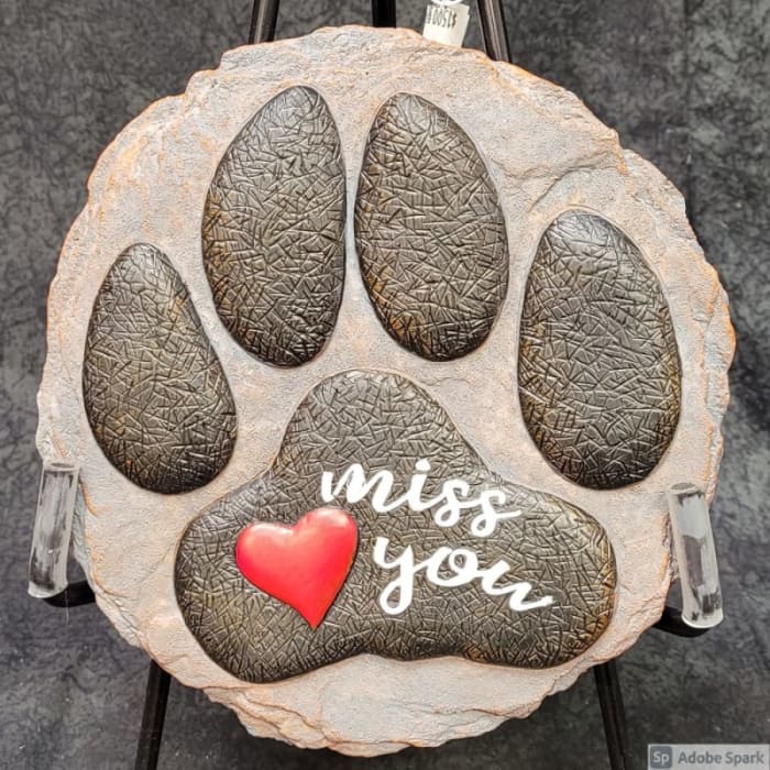 12777 - miss you paw print