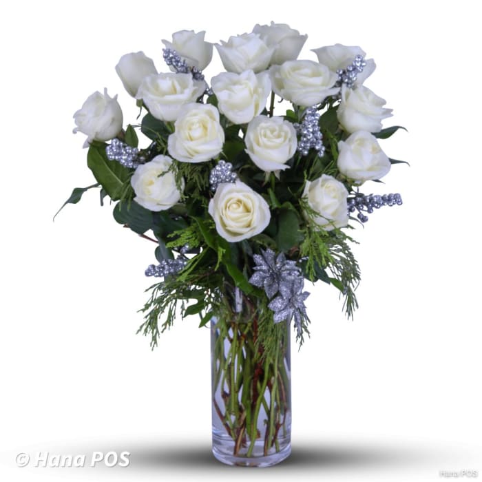 Silver Snow Roses