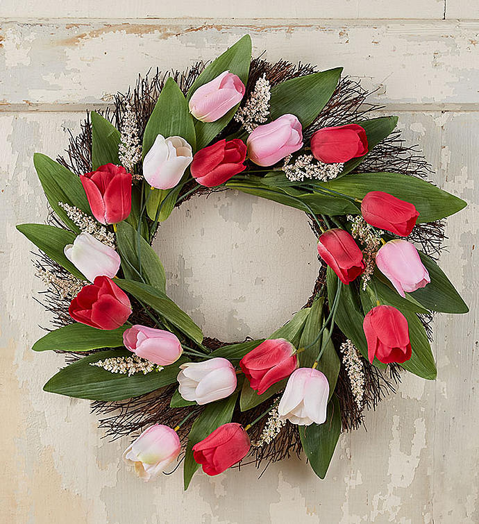 Spring Tulip Wreath
