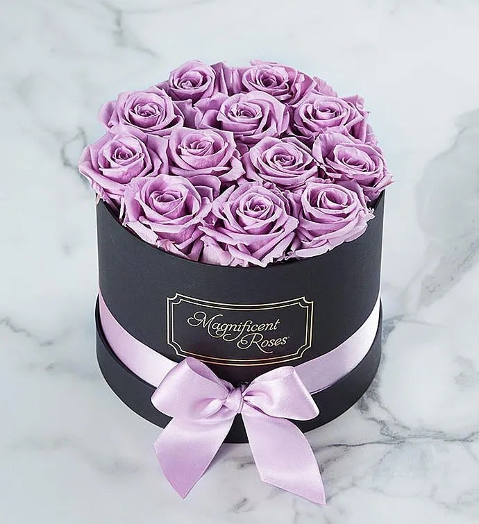 Magnificent Roses™ Preserved Lavender Roses
