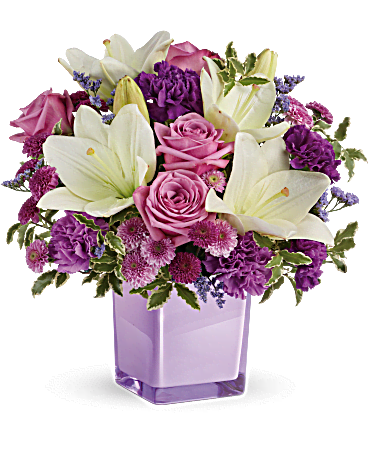 Teleflora's Pleasing Purple Bouquet