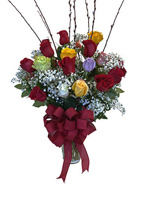 Two Dozen Premium Long Stem Assorted Colored Roses
