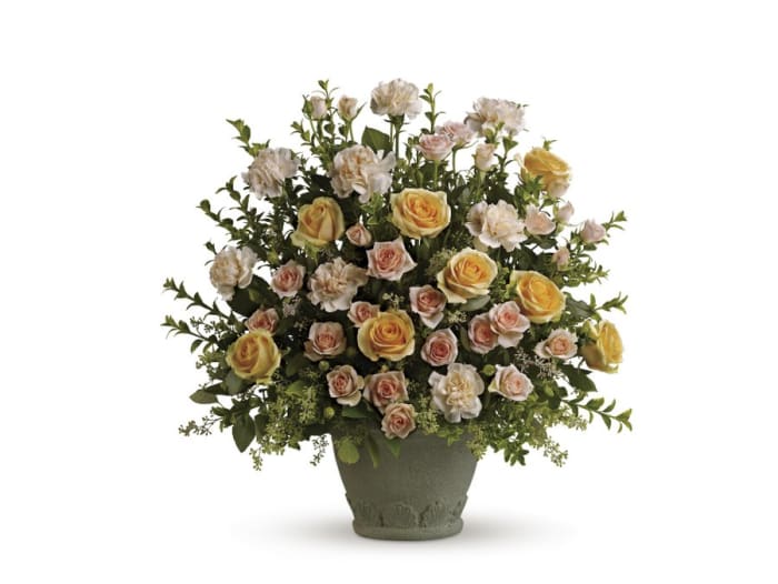 Mixed Orange Floor Basket