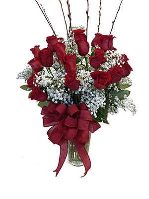 Two Dozen Premium Long Stem Red Roses 