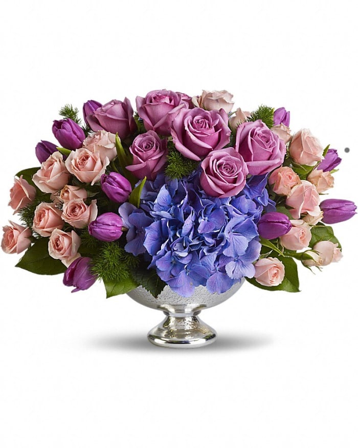 Purple Elegance Centerpiece