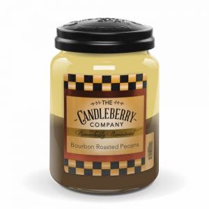 Candleberry Bourbon Roasted Pecans Jar Candle