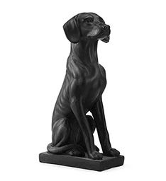 Black Dog Statue